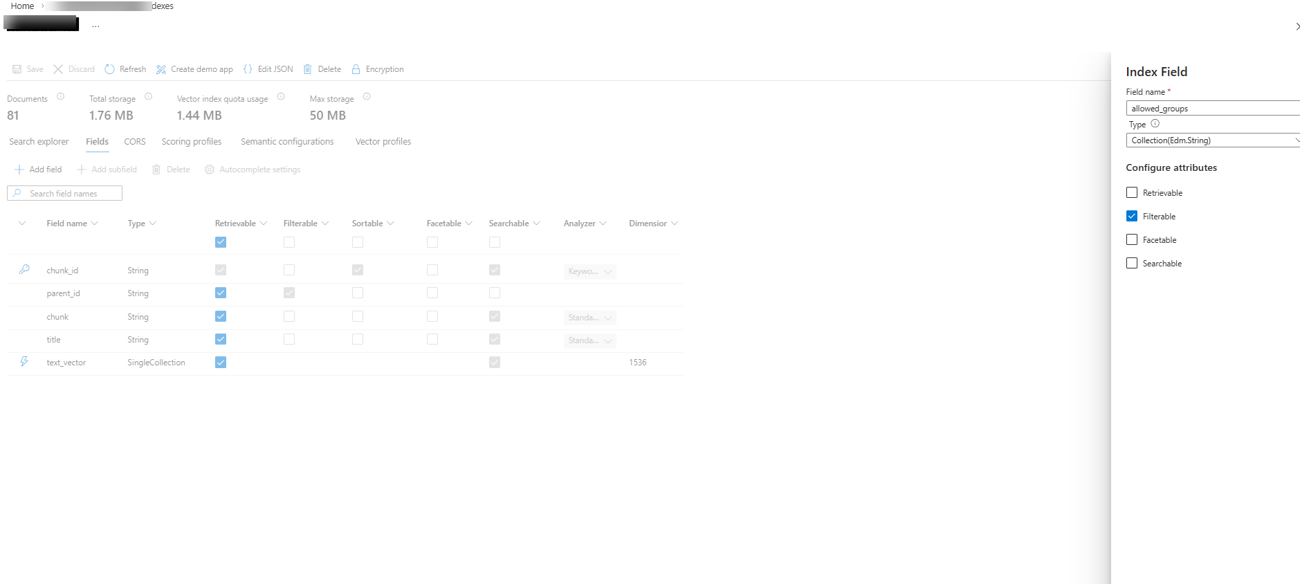 The allowed_groups field gotcha — retrievable unchecked by default