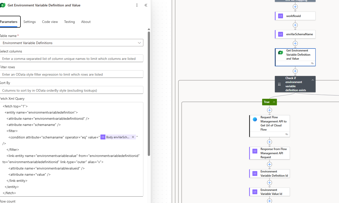 Get Environment Variable Definition and Value — FetchXML query against environmentvariabledefinition