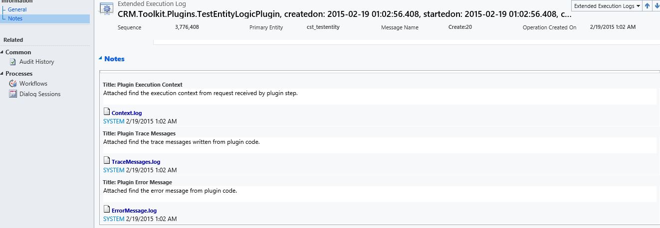 Extended Execution Log Form 2